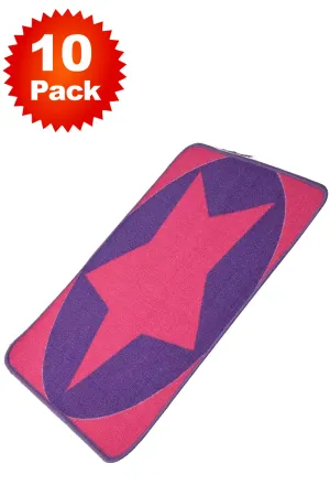 10 Pack Non Slip Rubber Star Door Mats