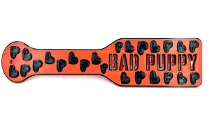 Durable 3D-Printed Red and Black Bad Puppy Spanking Paddle