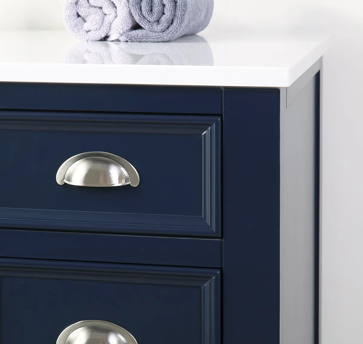 46.5" Benton Collection Navy Blue Zapate Bathroom Sink Vanity NB-4485