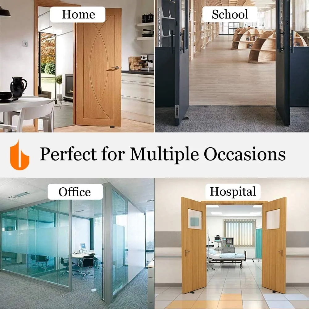 4Pcs Rubber Door Stopper Wedge