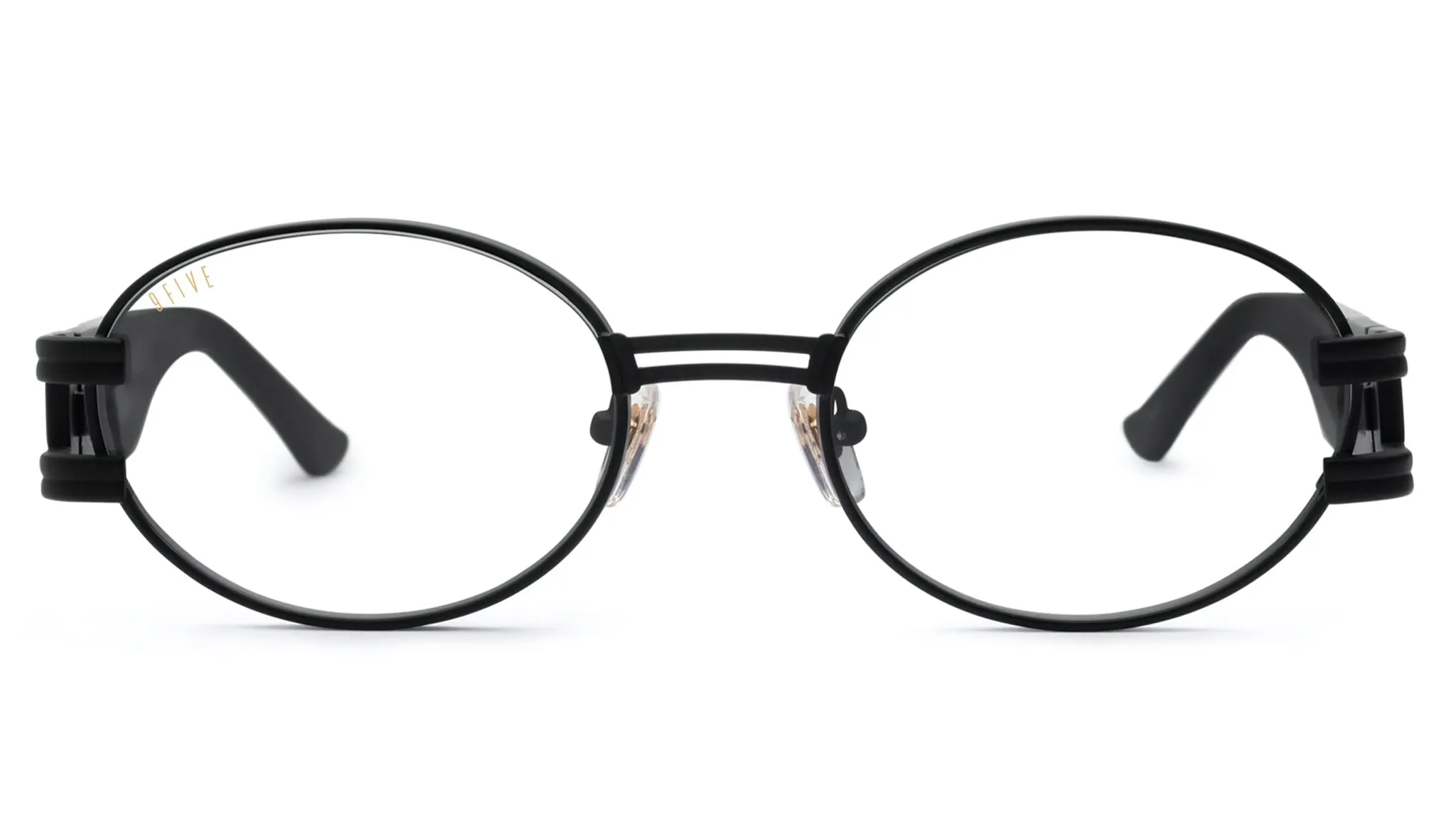 9FIVE St. James XL Matte Blackout Clear Lens Glasses Rx