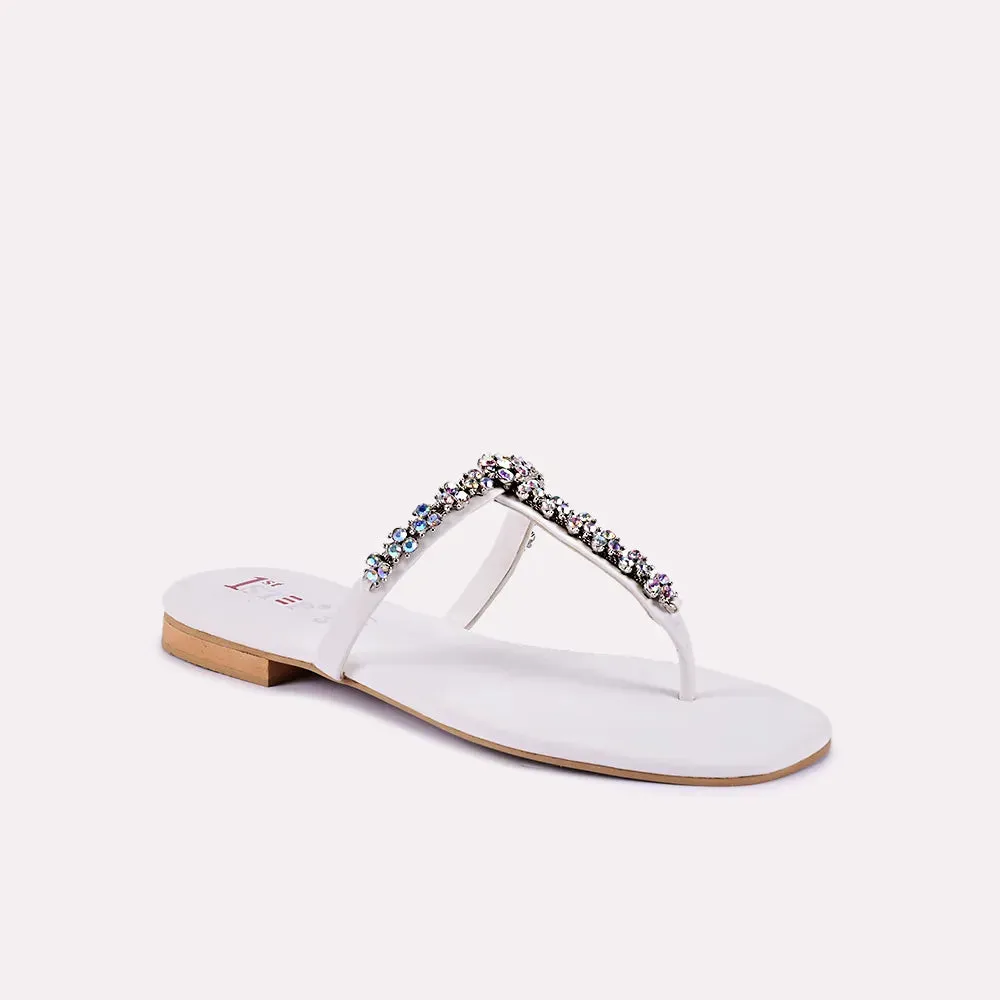 Addison White Fancy Slippers 0412477
