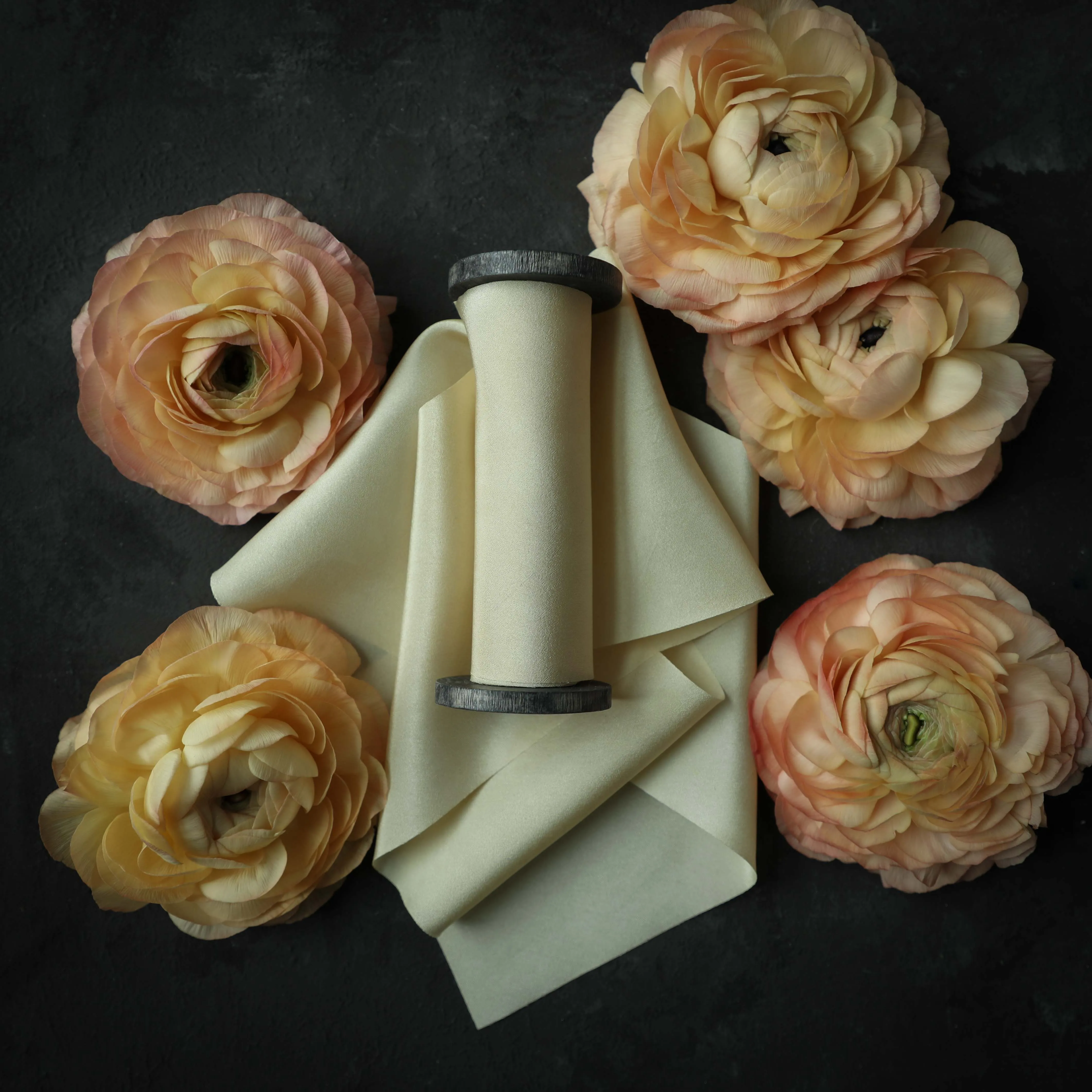 Antique Gold Silk Ribbon