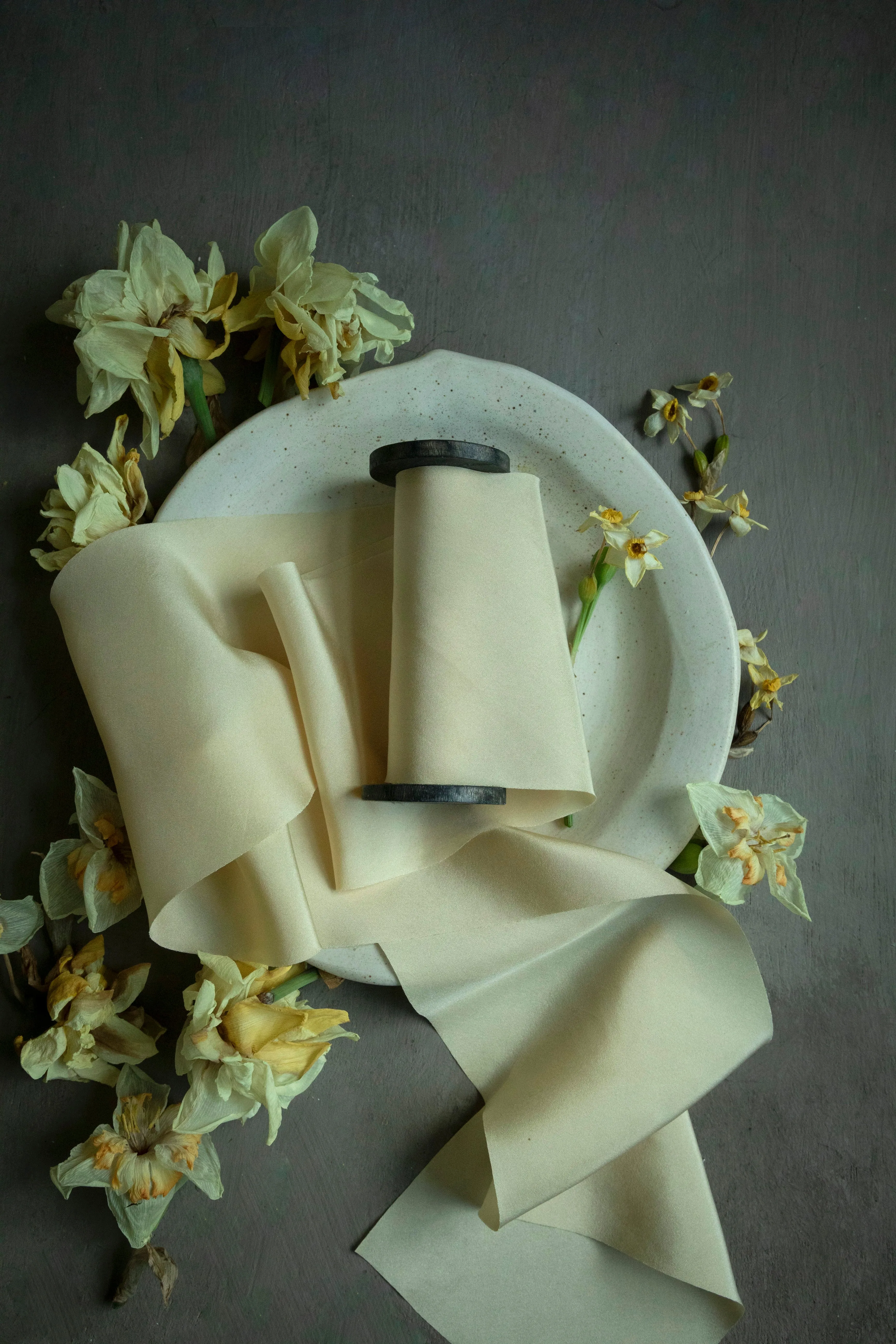 Antique Gold Silk Ribbon