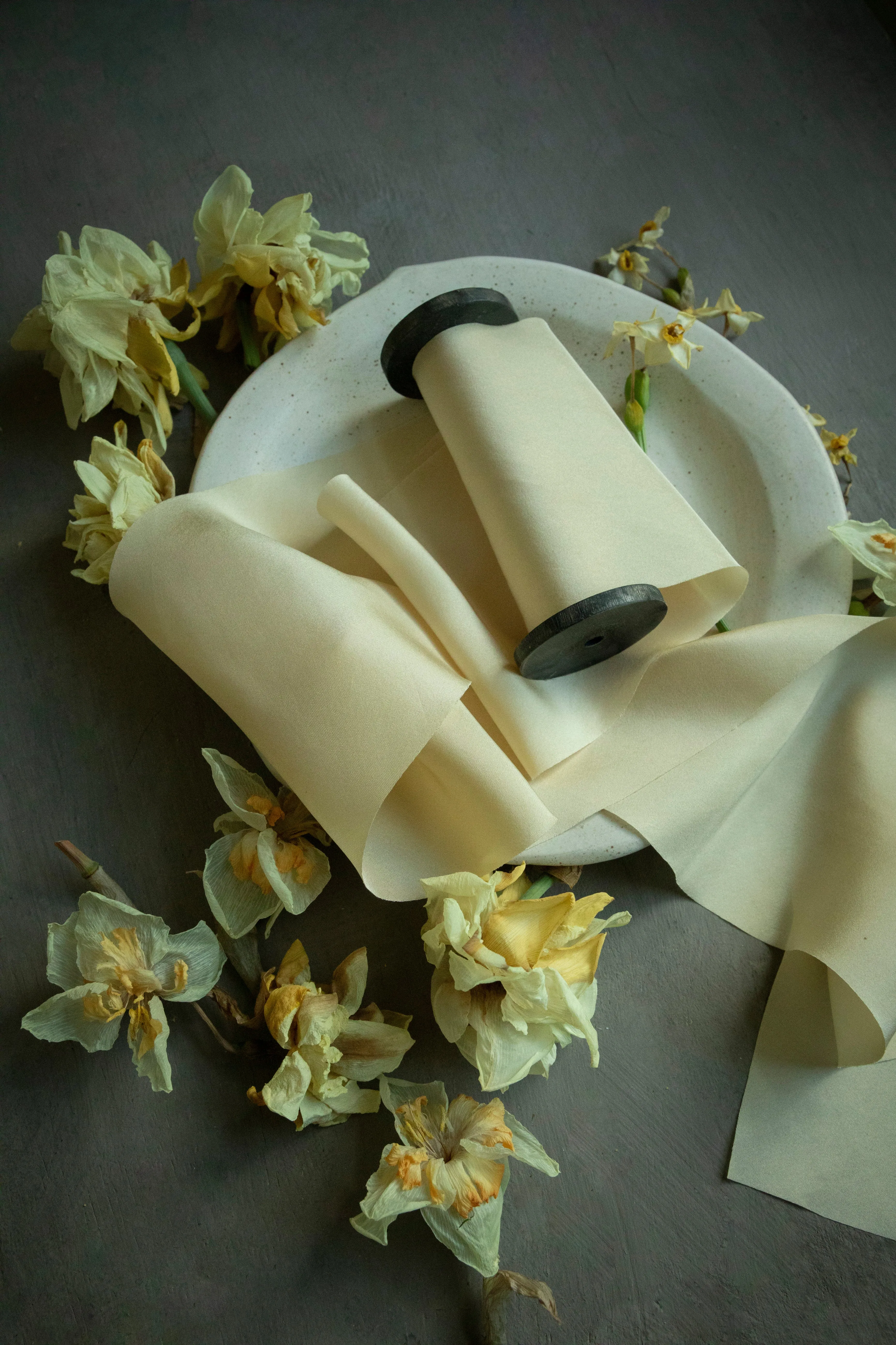 Antique Gold Silk Ribbon