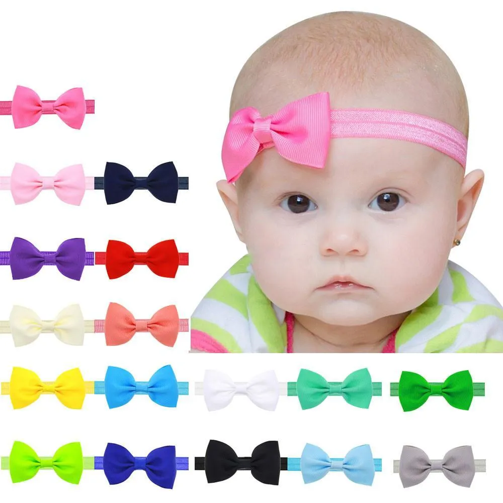 Aqua Blue 2.5" Grosgrain Hair bow Headband