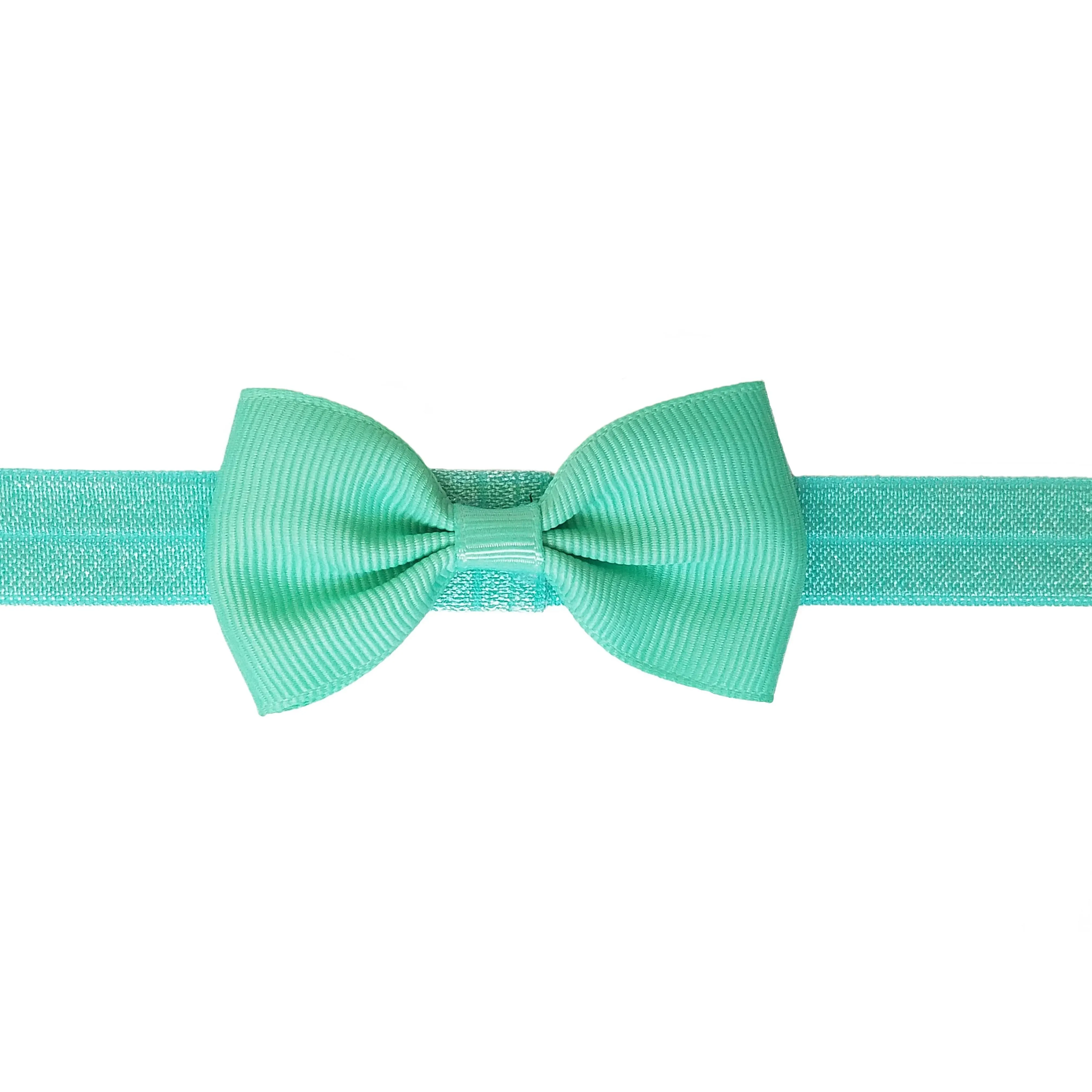 Aqua Blue 2.5" Grosgrain Hair bow Headband