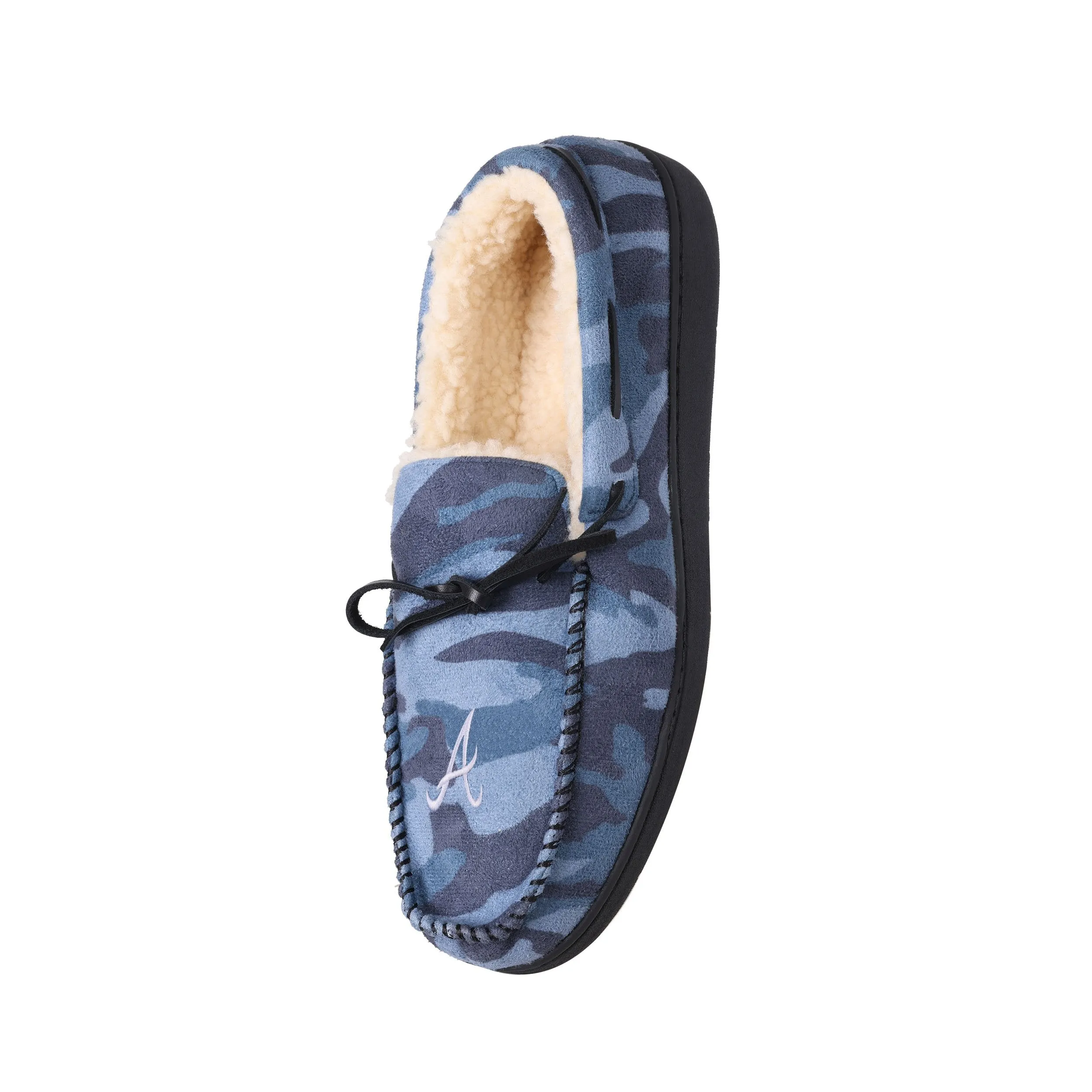 Atlanta Braves MLB Mens Printed Camo Moccasin Slippers