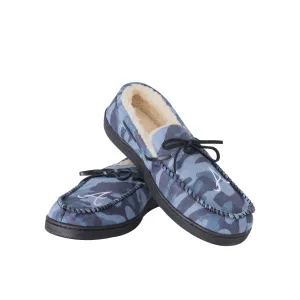 Atlanta Braves MLB Mens Printed Camo Moccasin Slippers