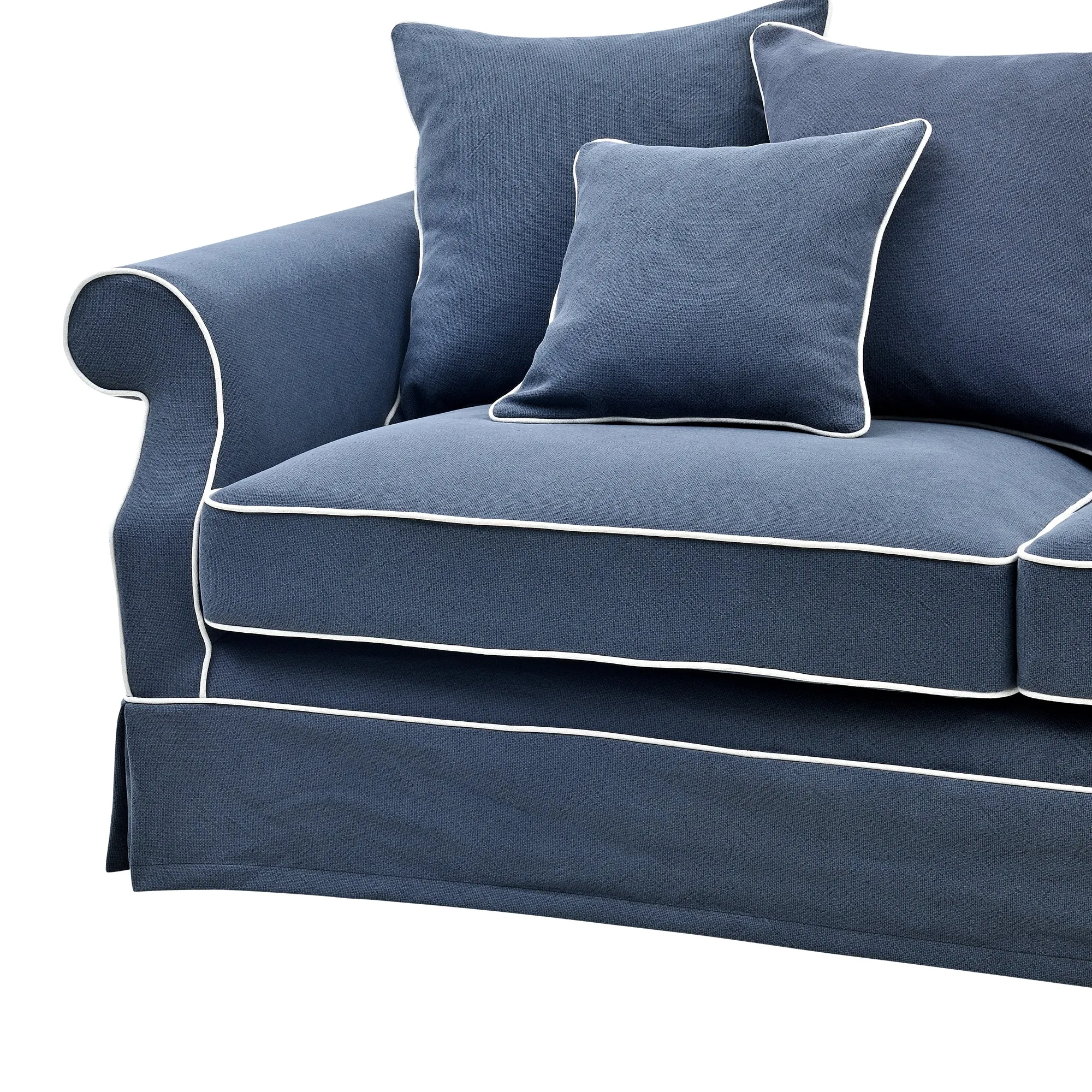 Avalon Hamptons 3 Seat Sofa Navy