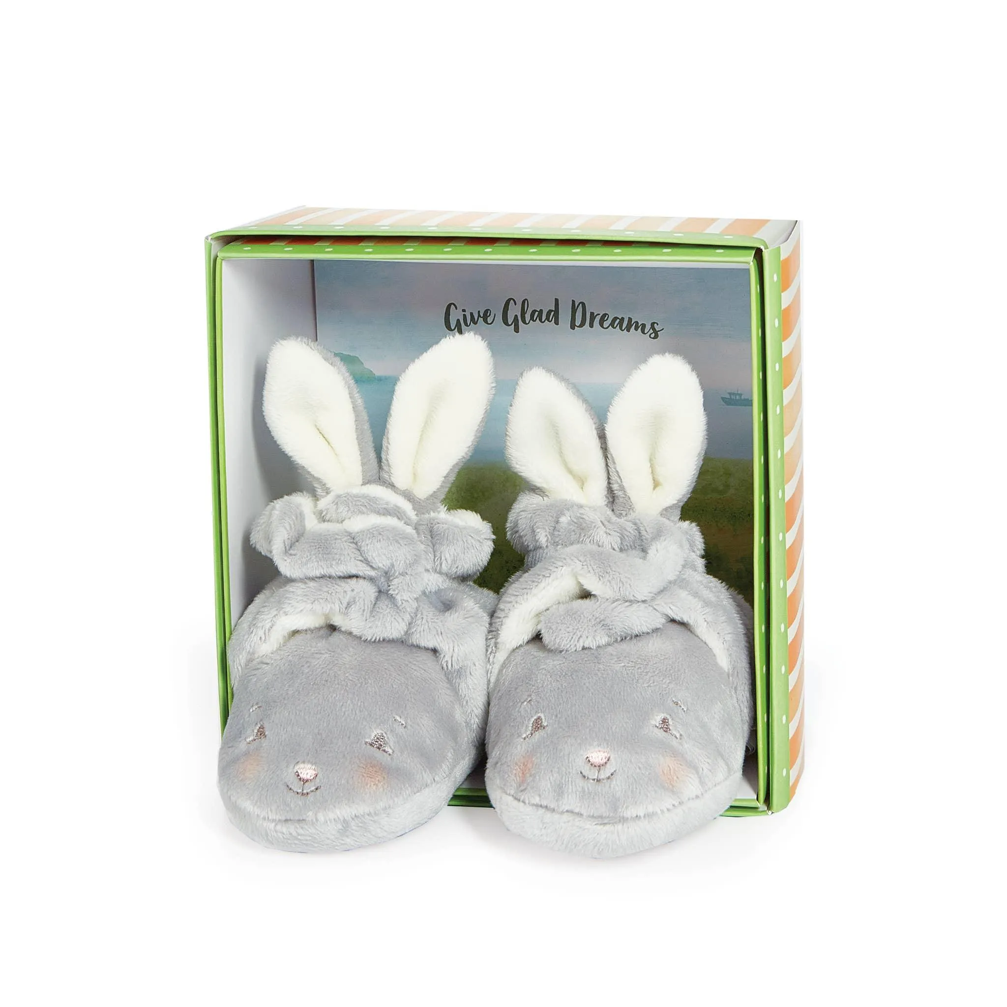 Baby Layette | Bloom Bunny Hoppy Feet Slippers  | Bunnies by the Bay