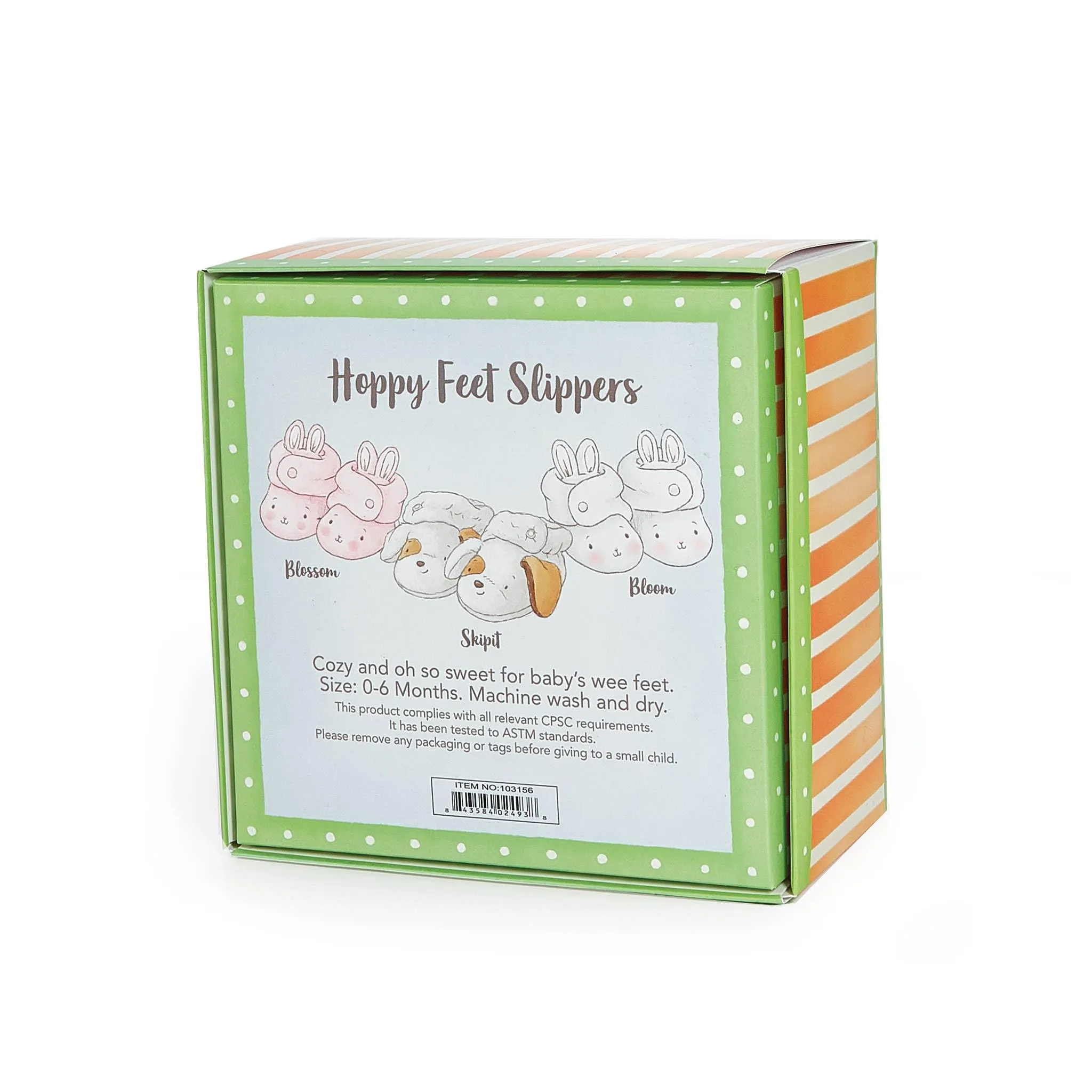 Baby Layette | Bloom Bunny Hoppy Feet Slippers  | Bunnies by the Bay