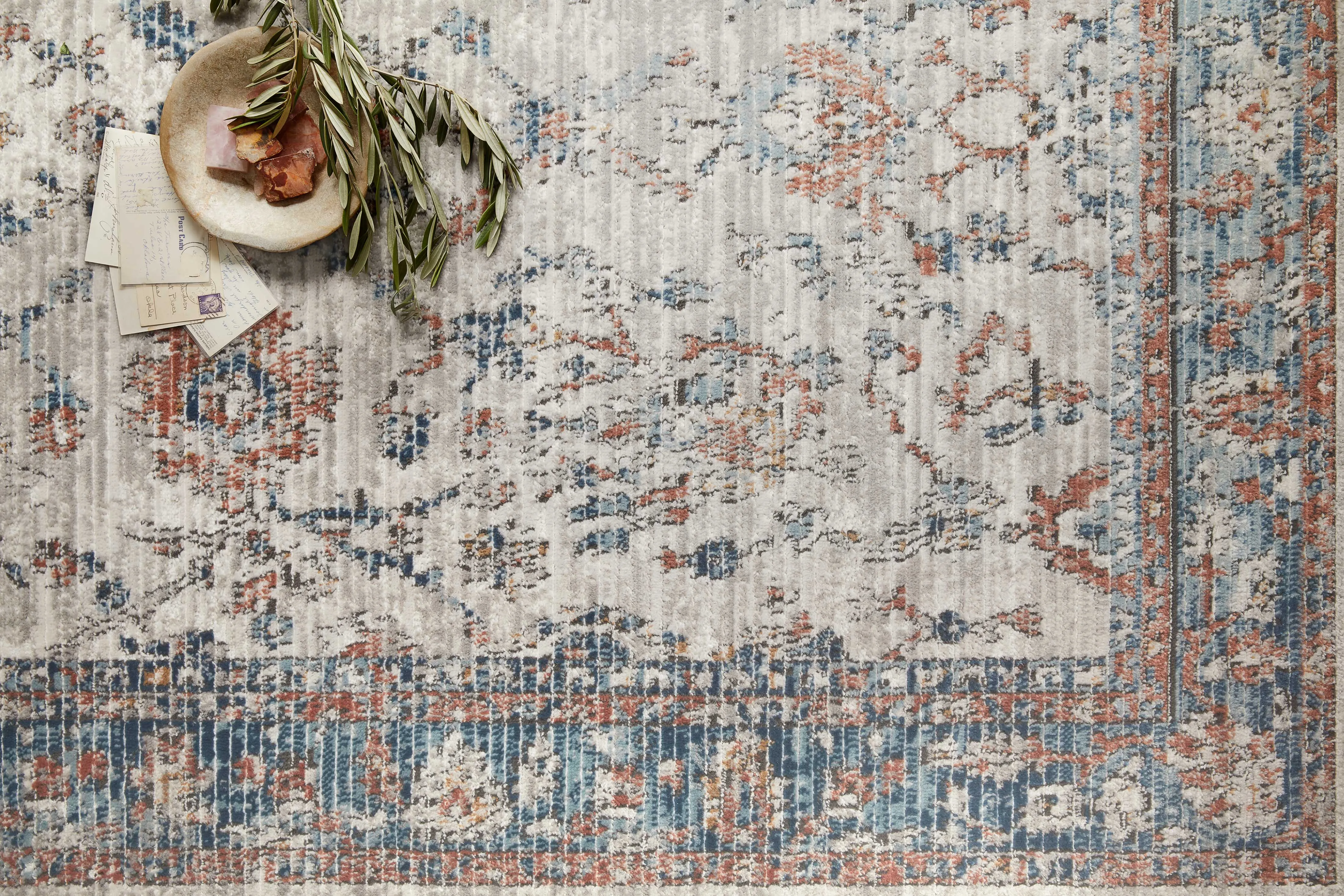 Bianca Rug in Dove & Multi