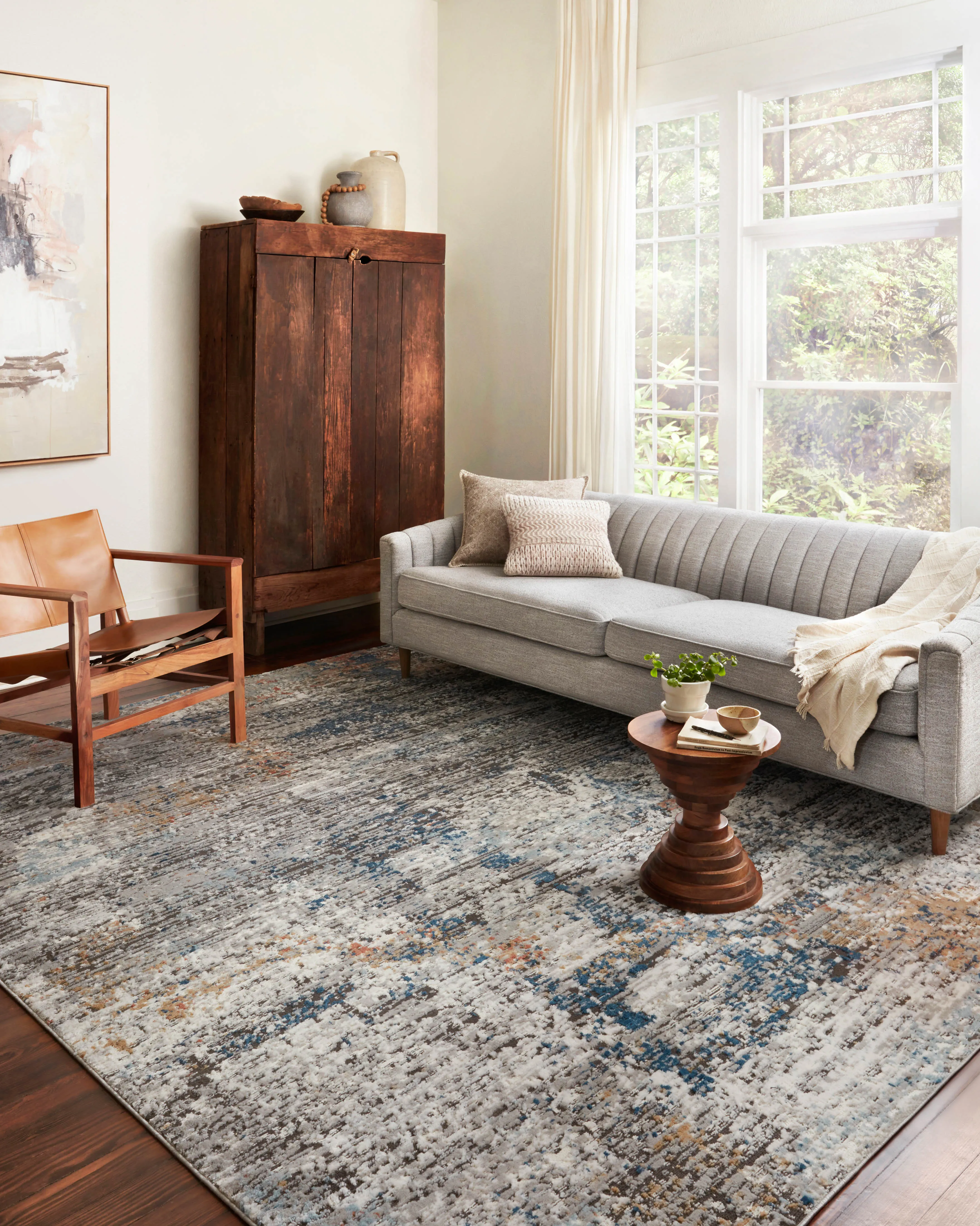Bianca Rug in Granite & Multi