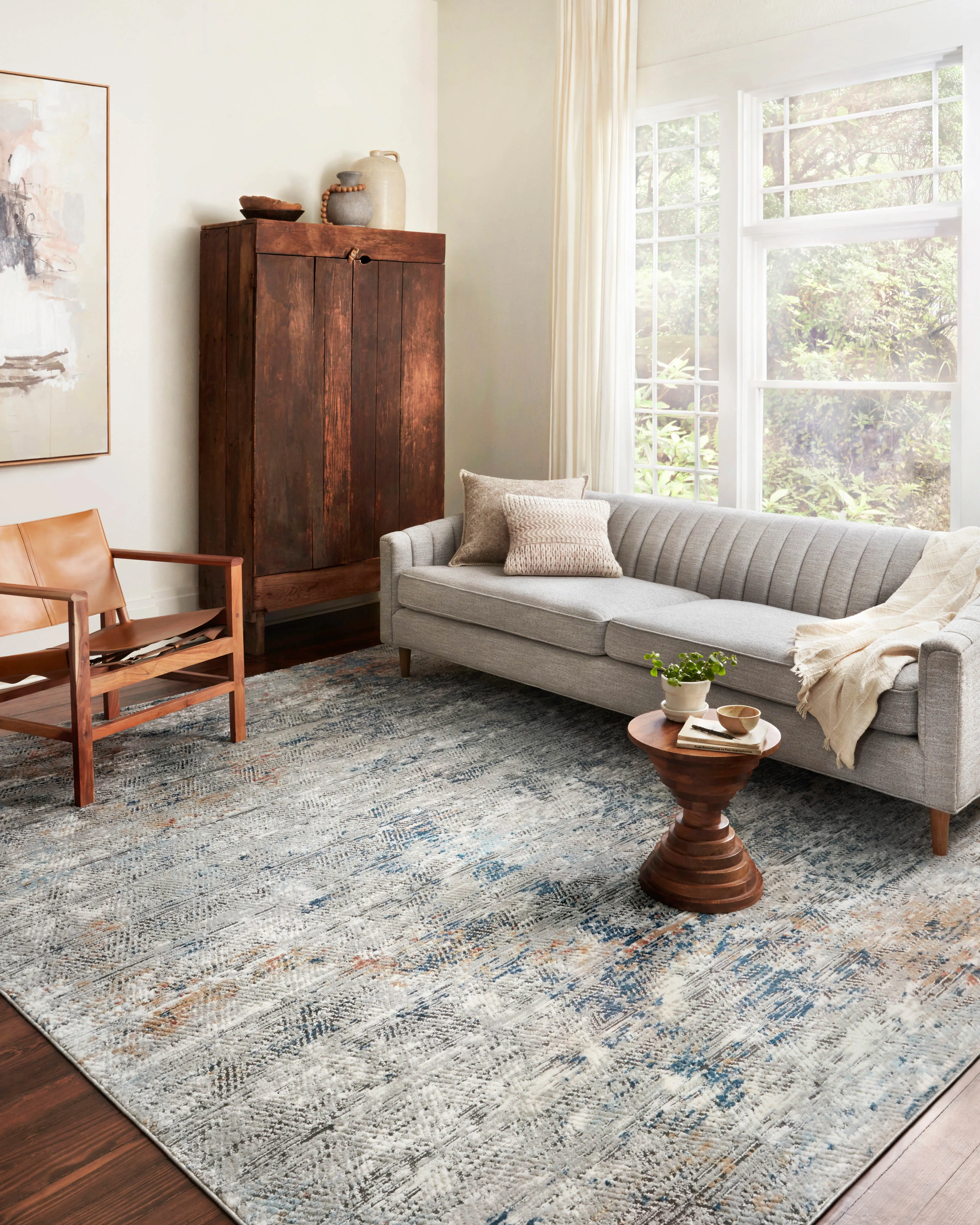 Bianca Rug in Grey & Multi