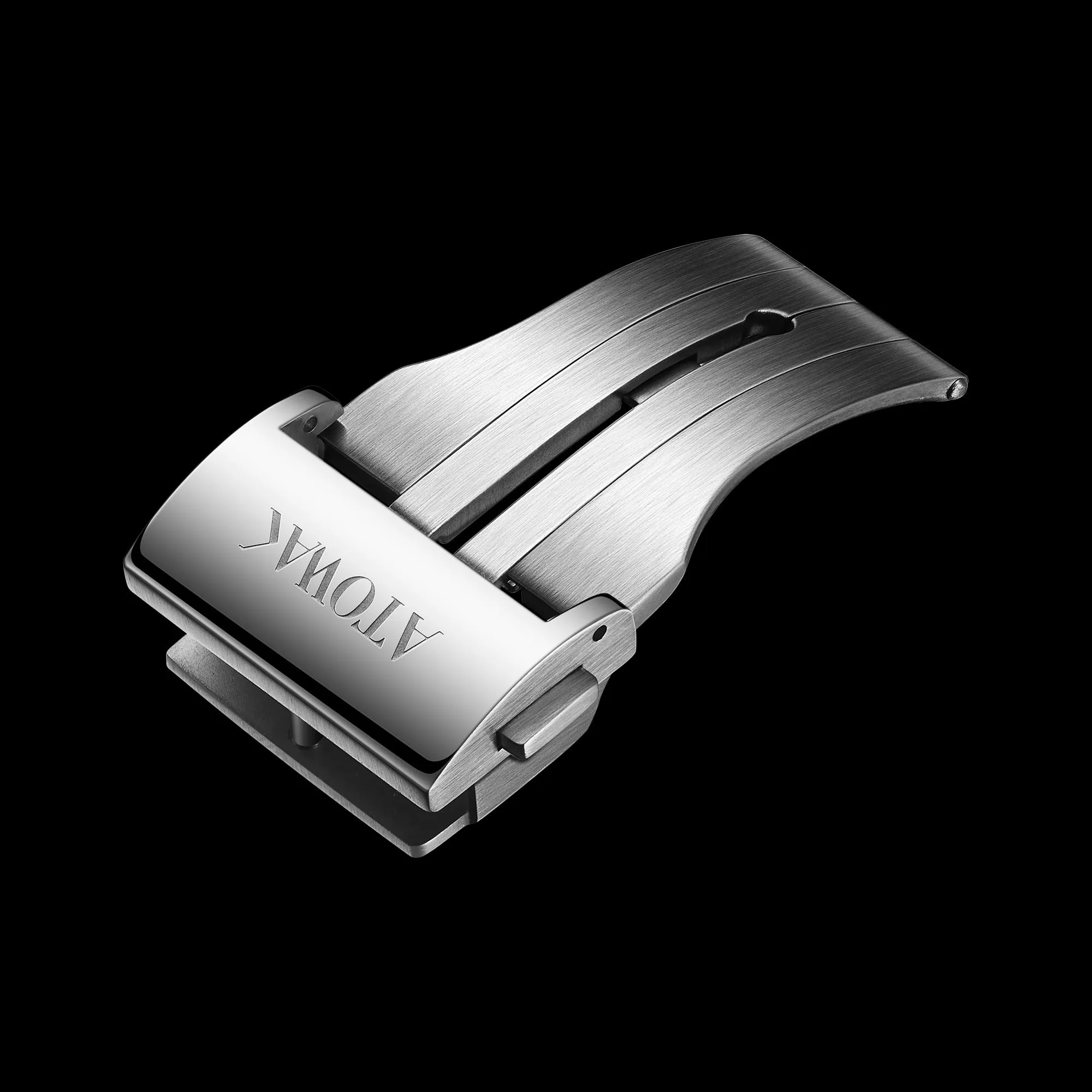 Black NBR Rubber Strap with Silver Buckle for COBRA