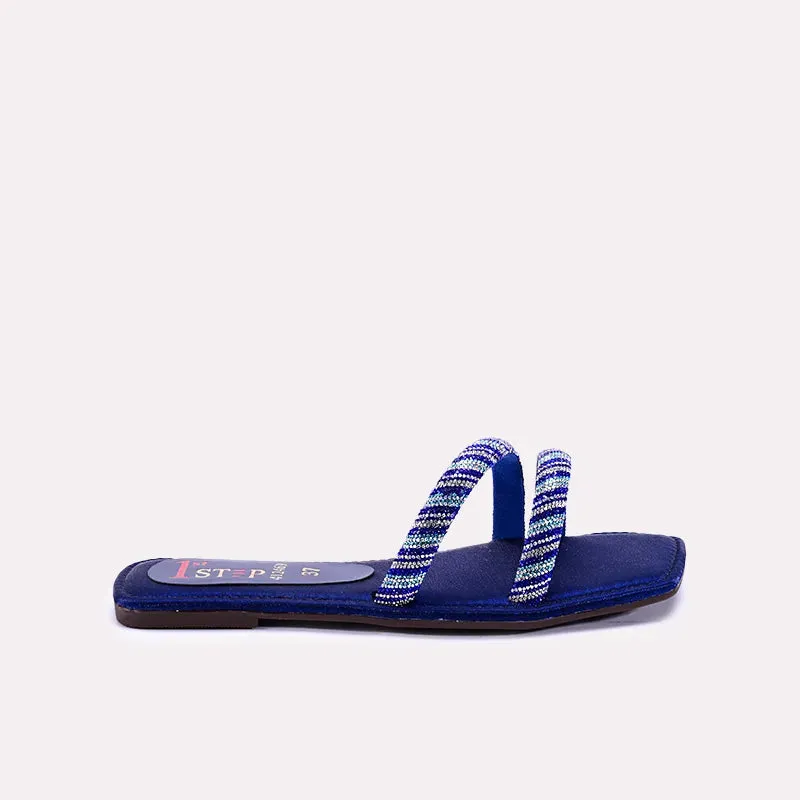 Bliss Blue Fancy Slippers 0412469