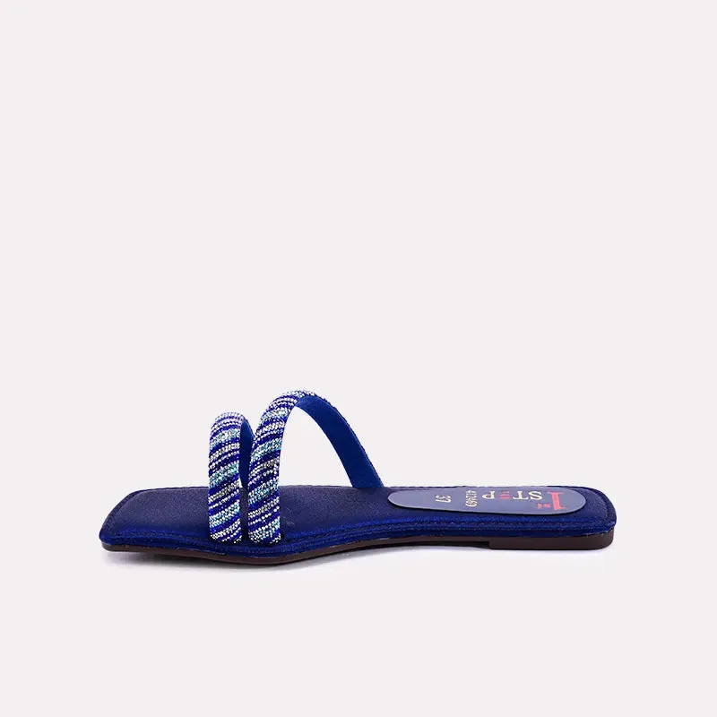 Bliss Blue Fancy Slippers 0412469