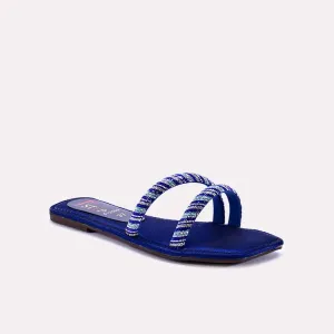 Bliss Blue Fancy Slippers 0412469
