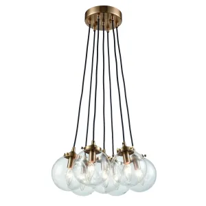 Boudreaux 18" 7 Light Chandelier in Antique Gold