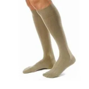 BSN Jobst Relief Knee High Firm Compression Stockings Large Full Calf, Beige, Closed Toe, Unisex, Latex-free - 1 Pair