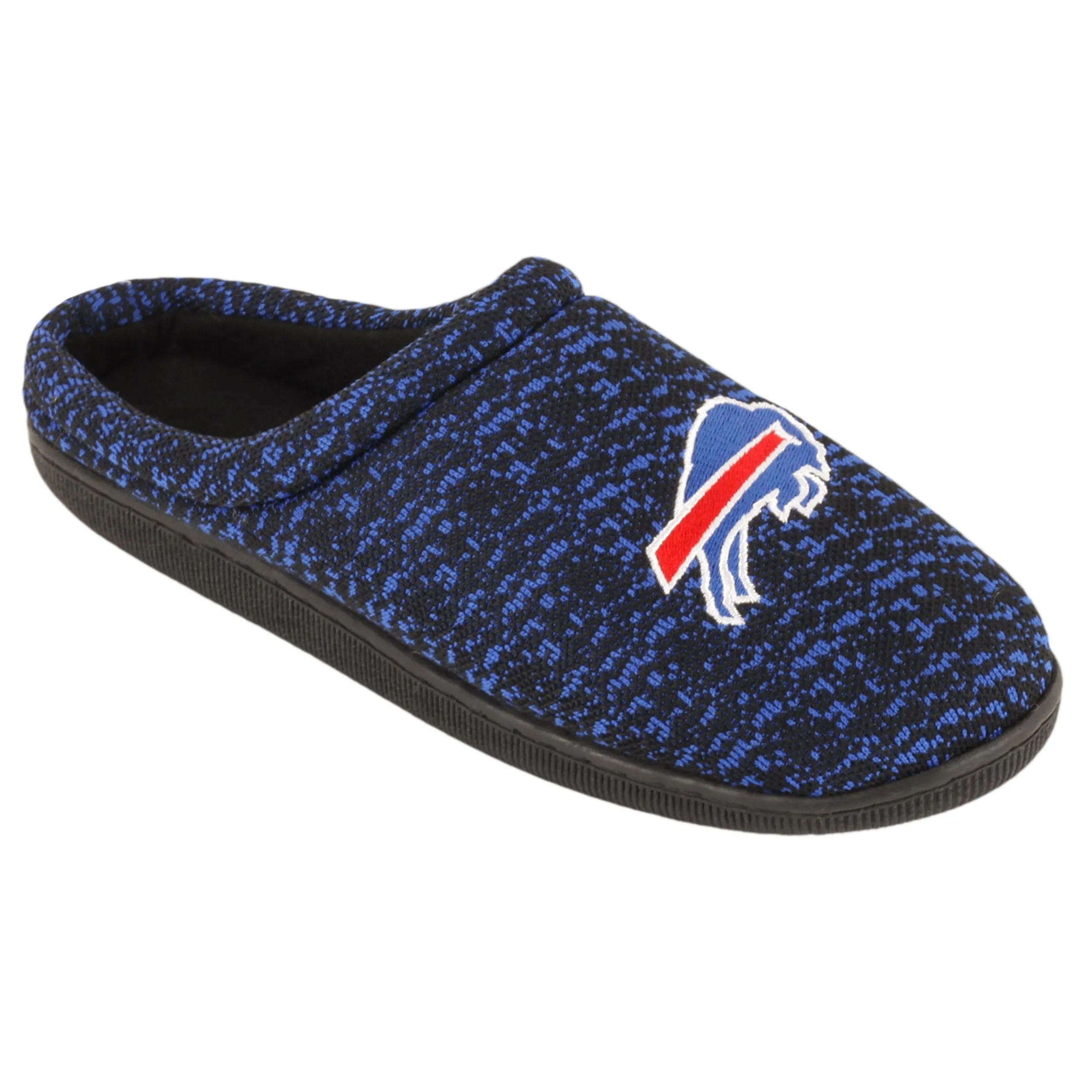 Buffalo Bills NFL Mens Poly Knit Cup Sole Slippers