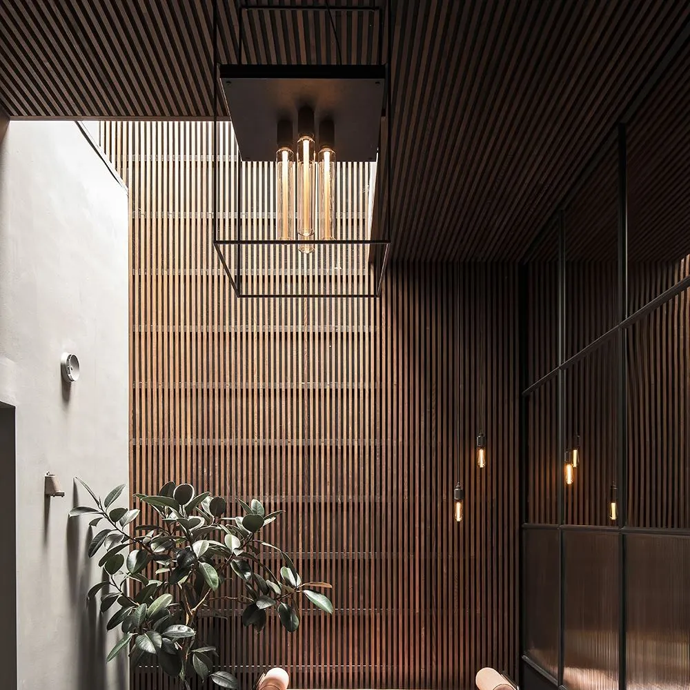 Buster   Punch Caged Ceiling Light 4.0
