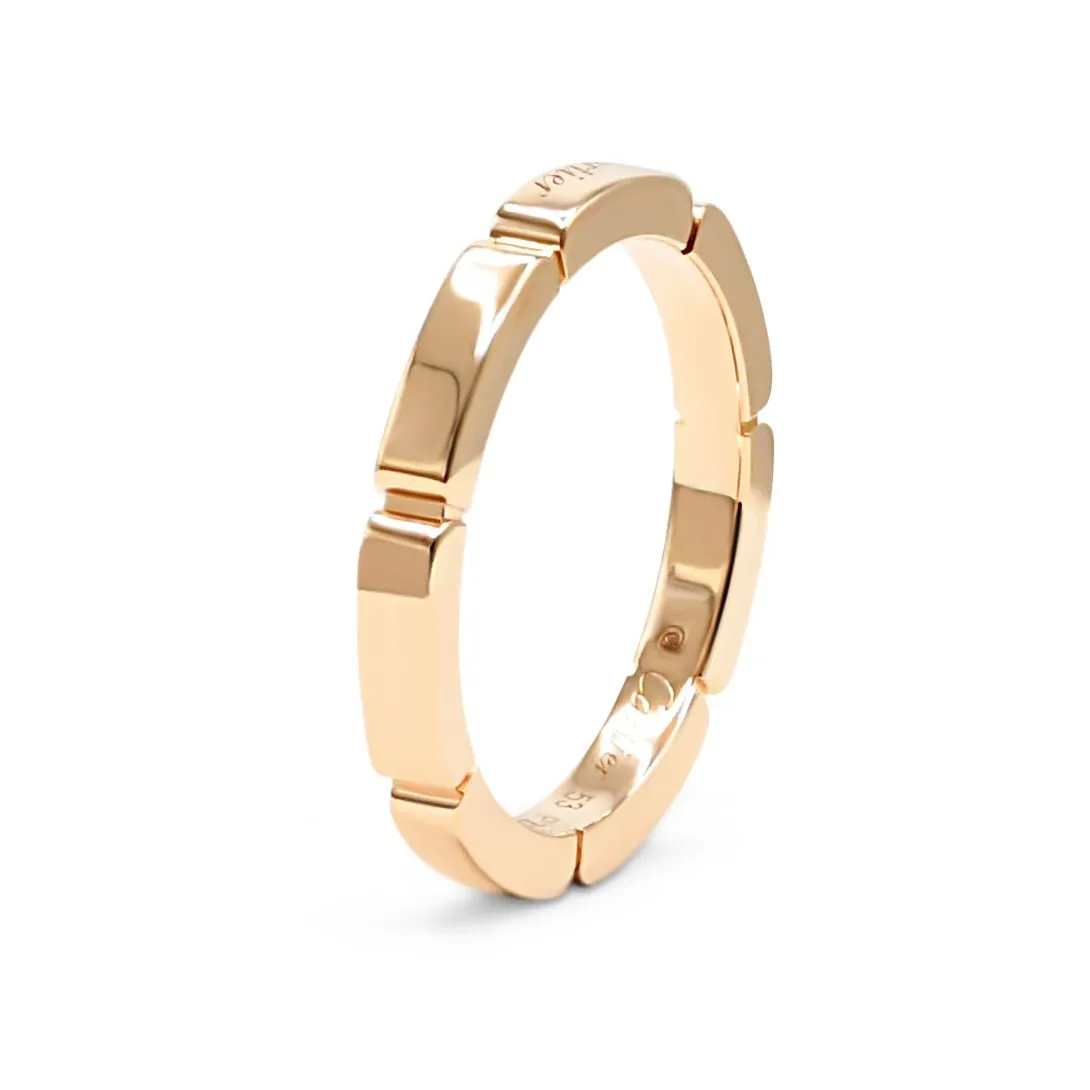 Cartier Maillon Panthère Ring Size 53 - 18ct Rose Gold