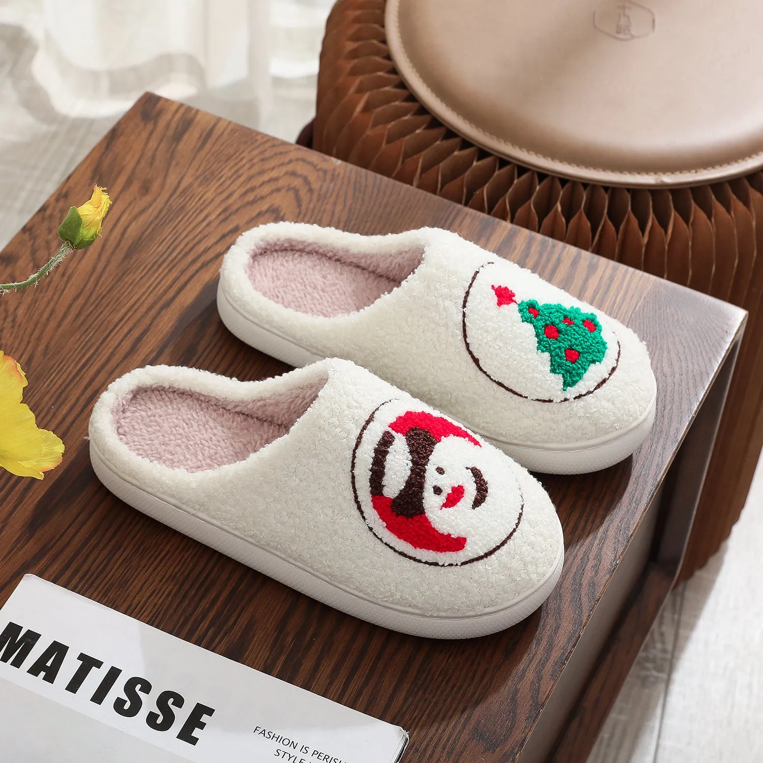 Christmas 🎄Cookie Print Home Slippers