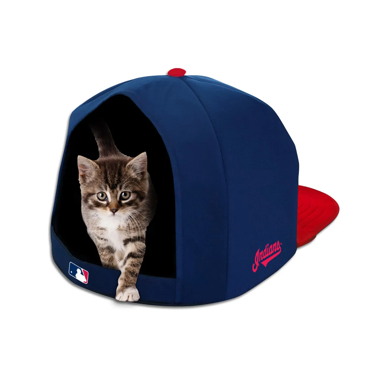 CLEVELAND INDIANS NAP CAP PLUSH DOG BED