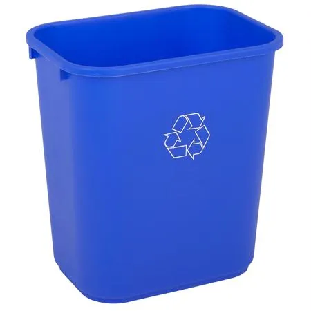 Continental Recycling Commercial Wastebaskets-Blue(13 5-8 Qt.)