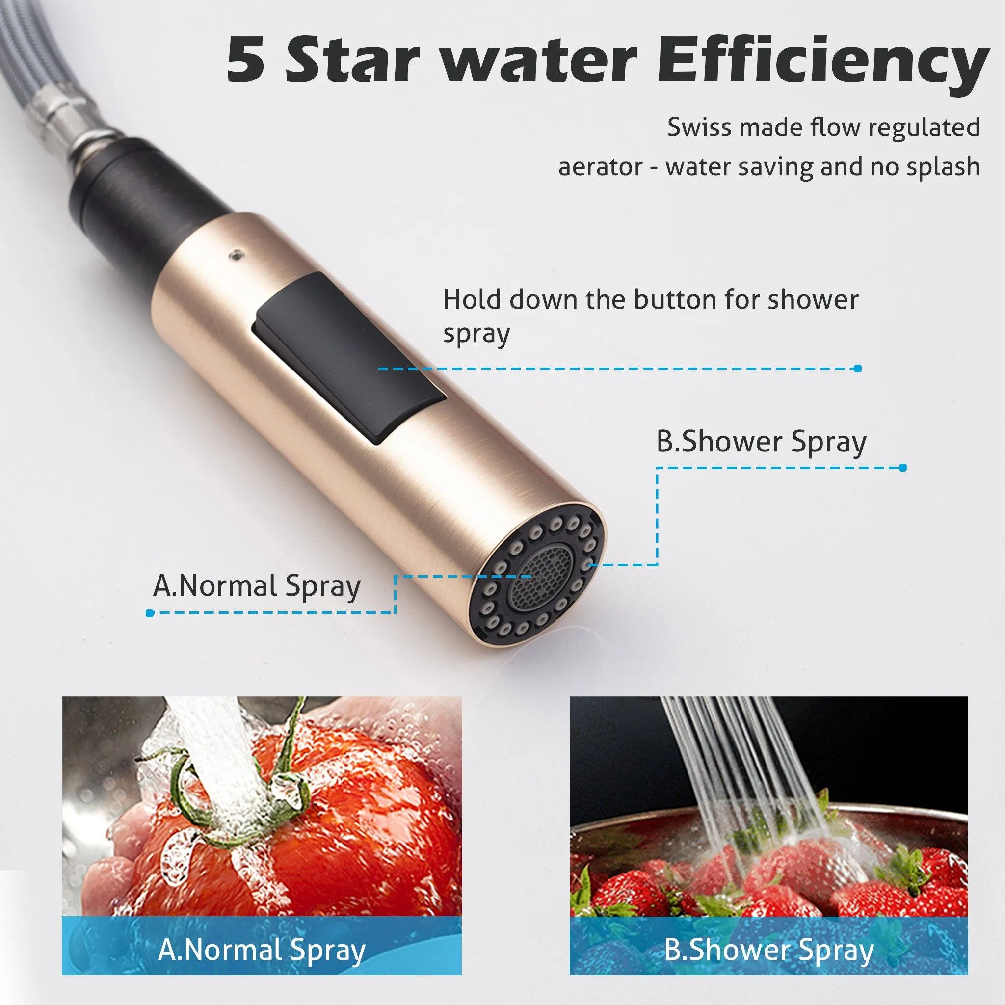 COSA Pull Out Kitchen Mixer with Veggie Spray