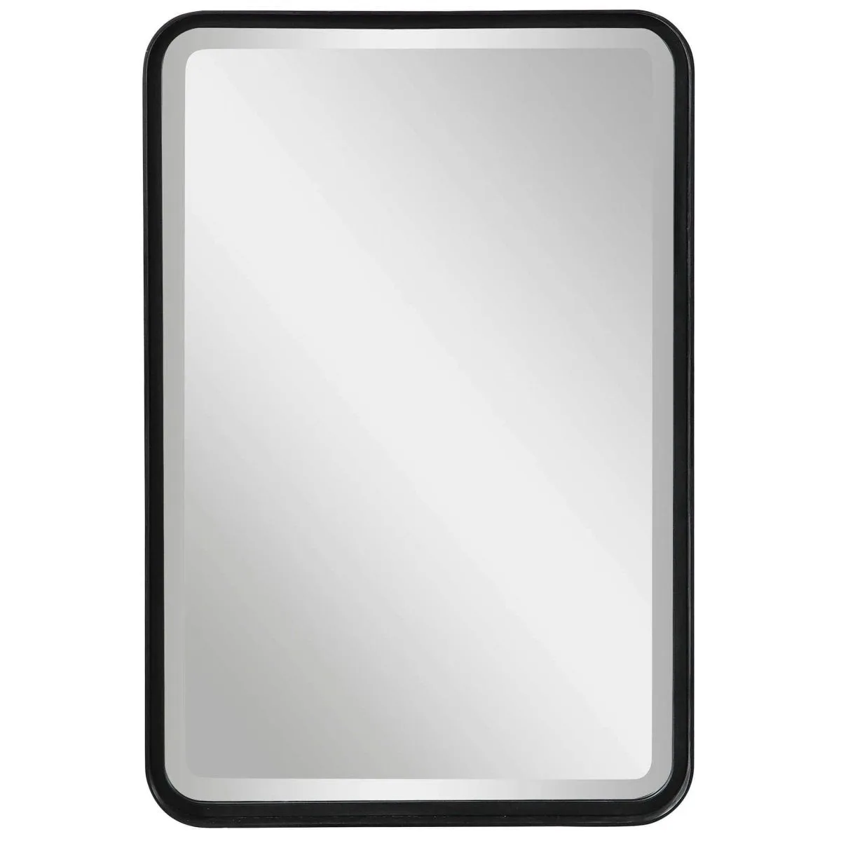 Crofton Matte Black Mirror