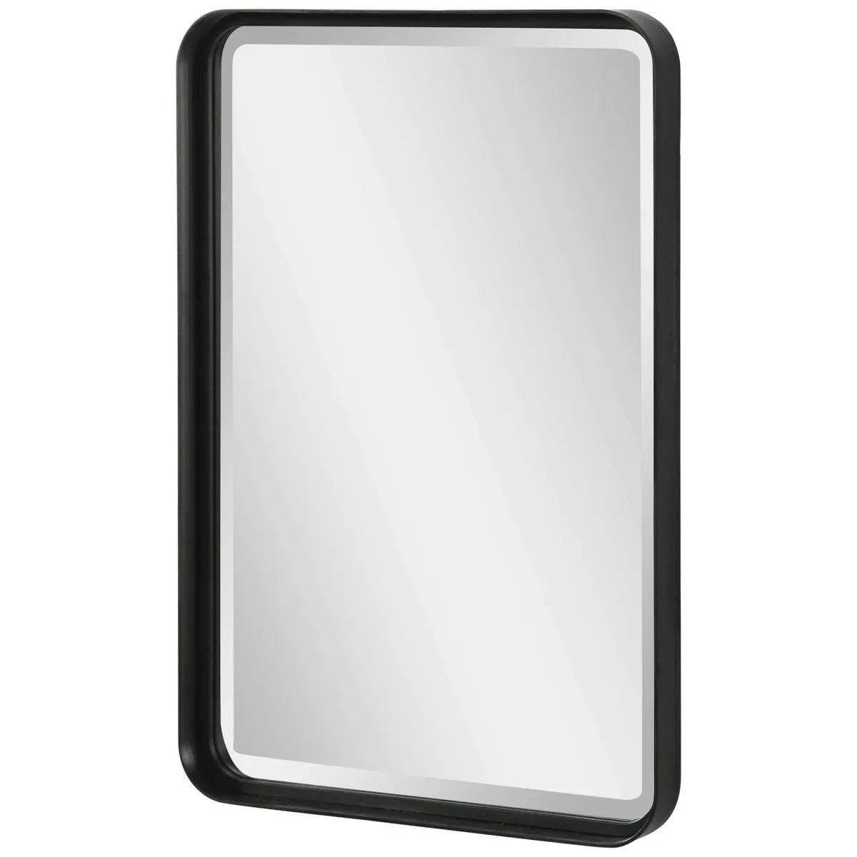 Crofton Matte Black Mirror