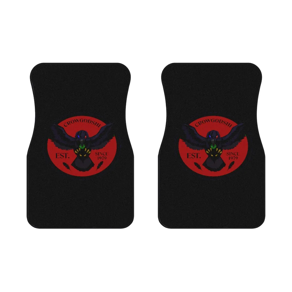 Crowgodshi Car Mats (2x Front), BURGUNDY