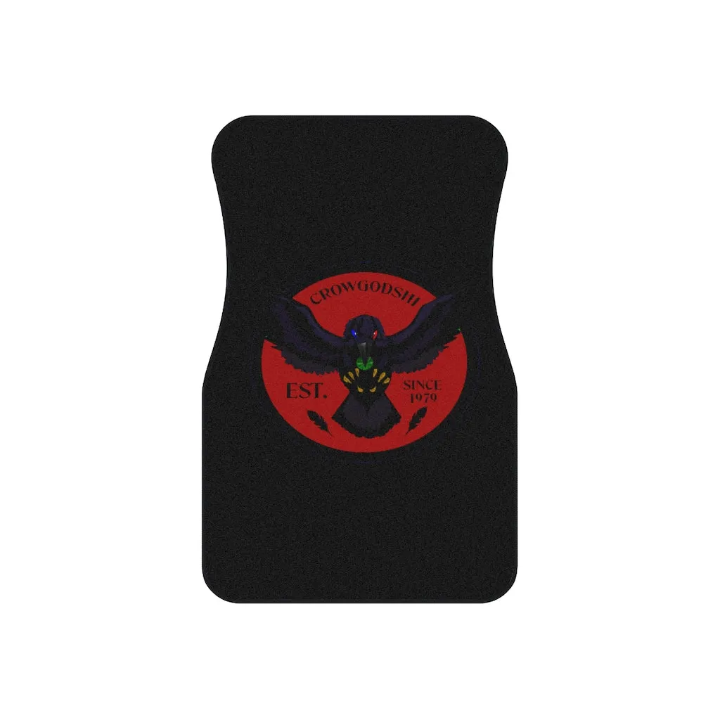 Crowgodshi Car Mats (2x Front), BURGUNDY
