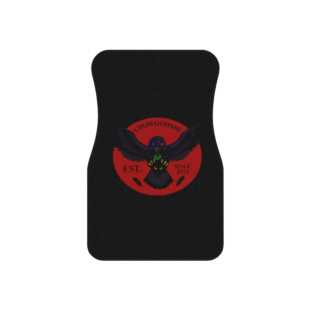 Crowgodshi Car Mats (2x Front), BURGUNDY