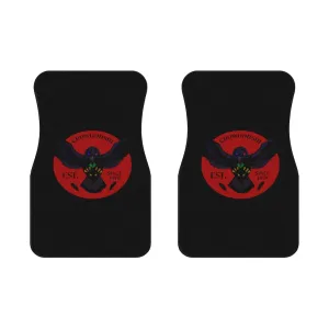 Crowgodshi Car Mats (2x Front), BURGUNDY
