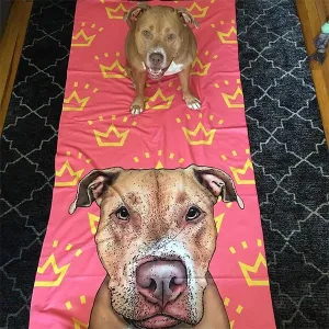 Custom Pet Art Bath Towel