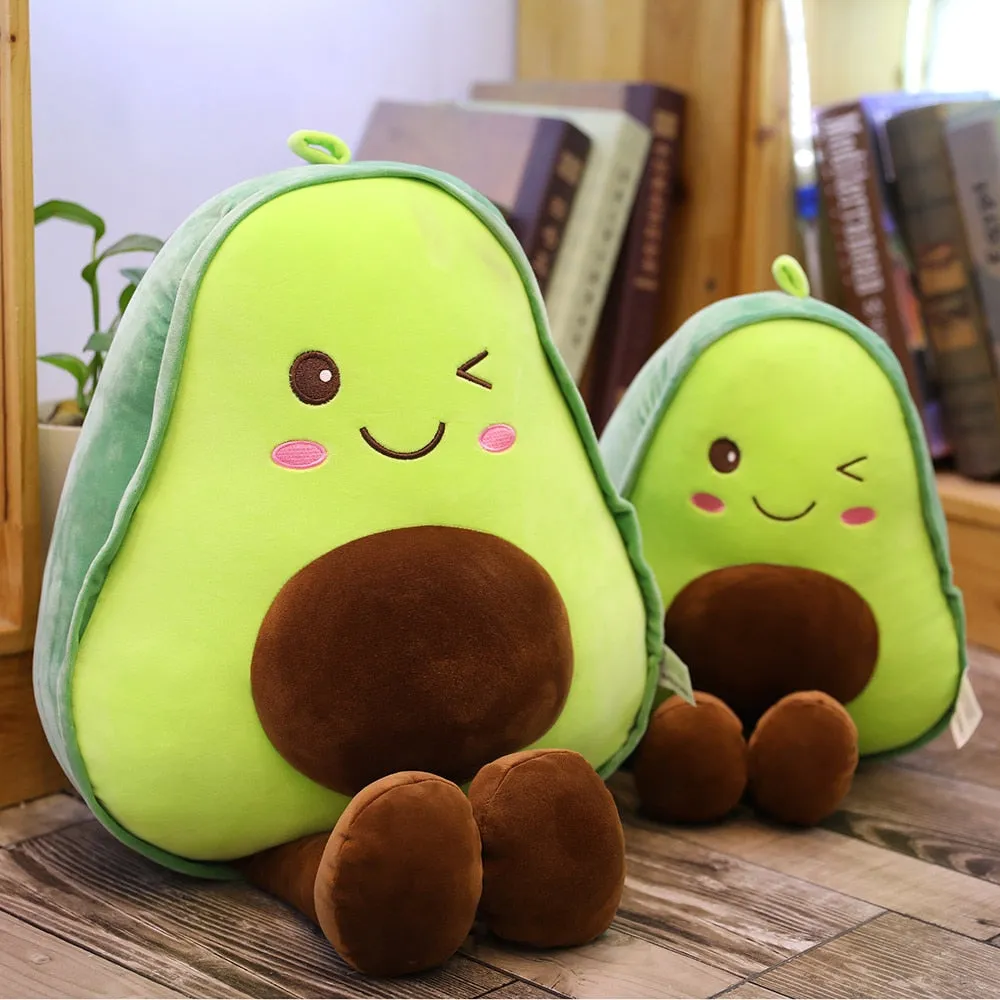 Cute 3D Avocado Stuffed Plush Toy - Perfect Gift for All Ages