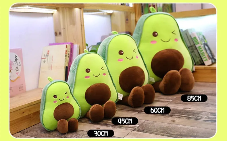 Cute 3D Avocado Stuffed Plush Toy - Perfect Gift for All Ages
