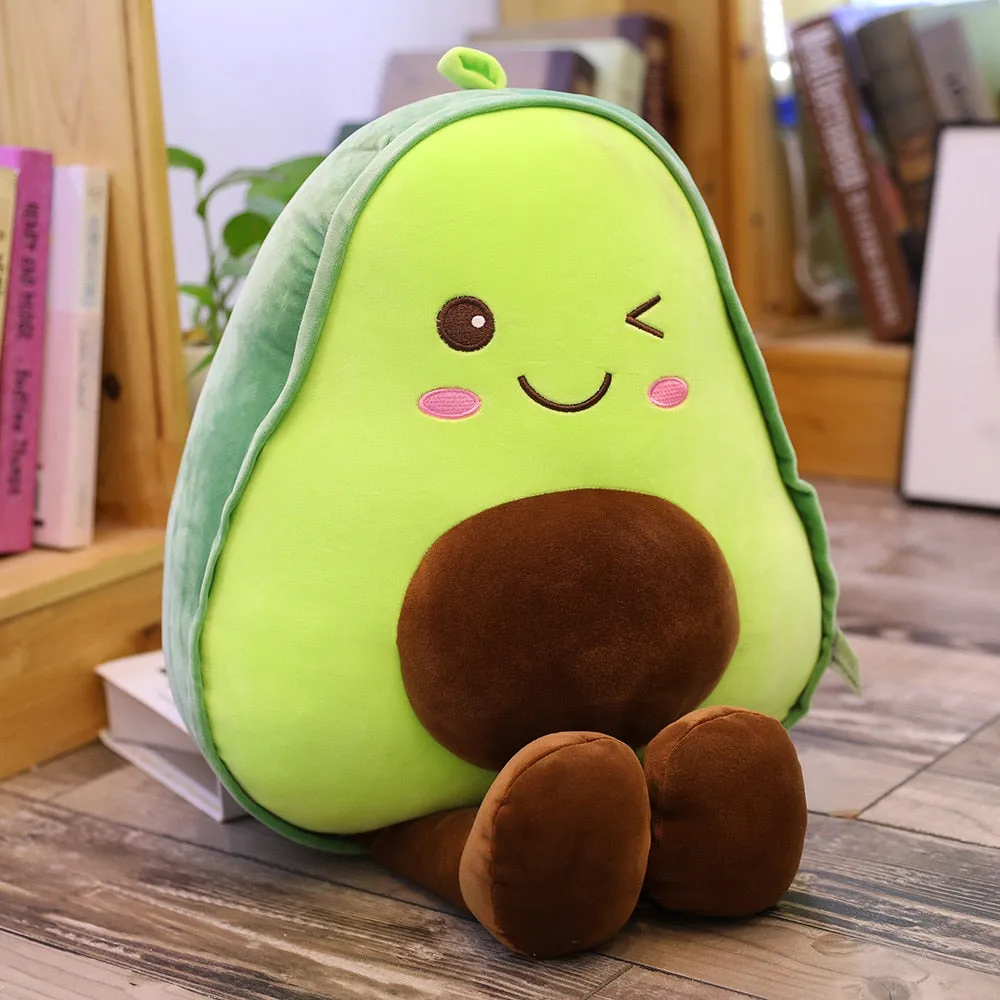 Cute 3D Avocado Stuffed Plush Toy - Perfect Gift for All Ages