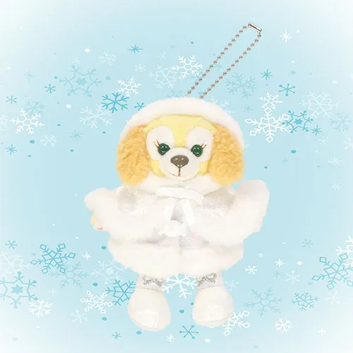 Disney Duffy & Friends White Wintertime Wonders Plush Badge Keychain