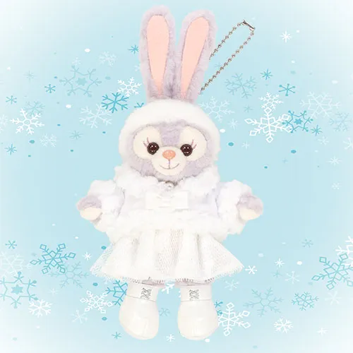 Disney Duffy & Friends White Wintertime Wonders Plush Badge Keychain