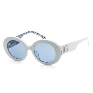 Dolce & Gabbana Women's 51mm White On Blue Maiolica Sunglasses DG4448F-337155-51
