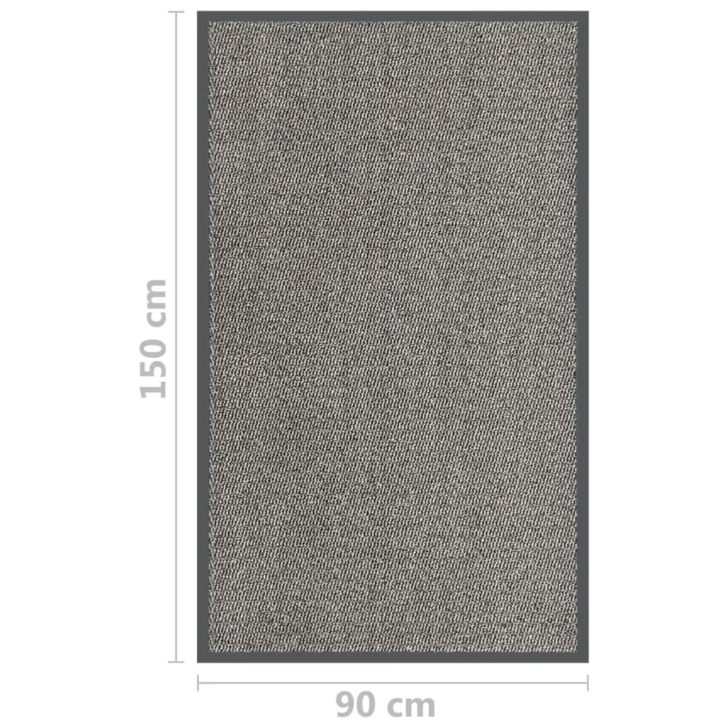 Doormat Tufted 90x150 cm Light Brown