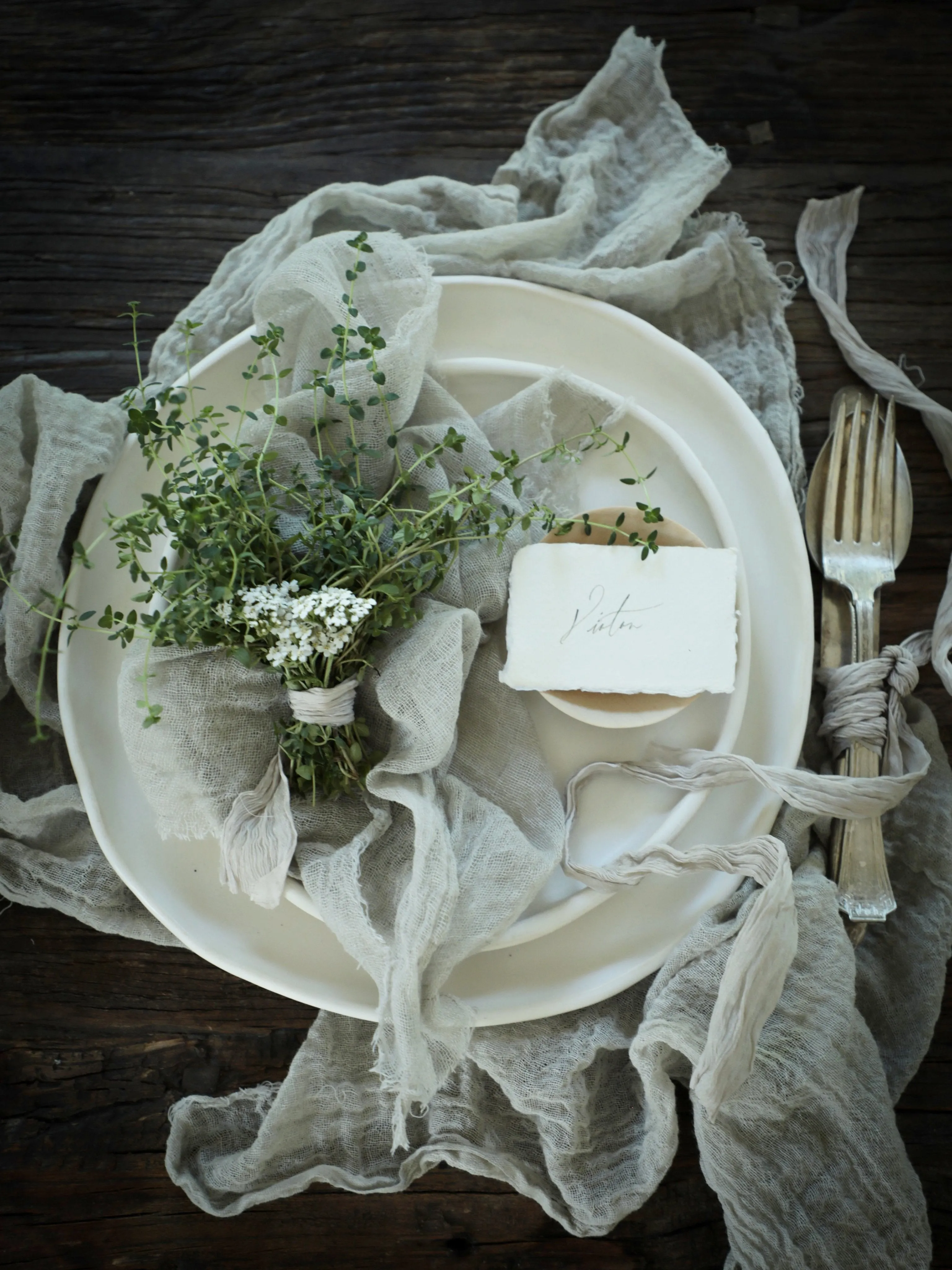 Dove Gray {Heirloom Weave Runner}