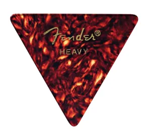 Fender 355 Shape Classic Celluloid Picks 12 Pack Heavy - Tortoise Shell