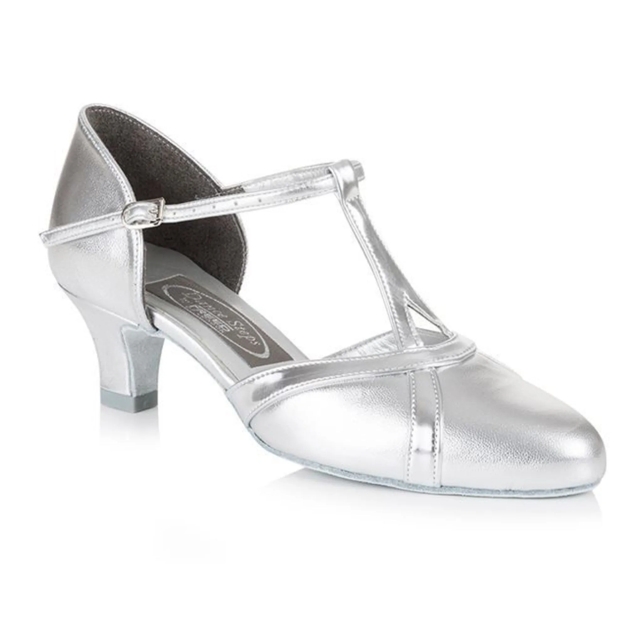 Freed Leather Closed Toe Contrasting T-Bar Ballroom Shoe