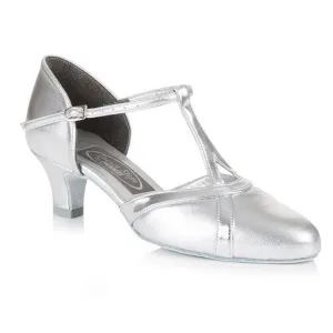 Freed Leather Closed Toe Contrasting T-Bar Ballroom Shoe